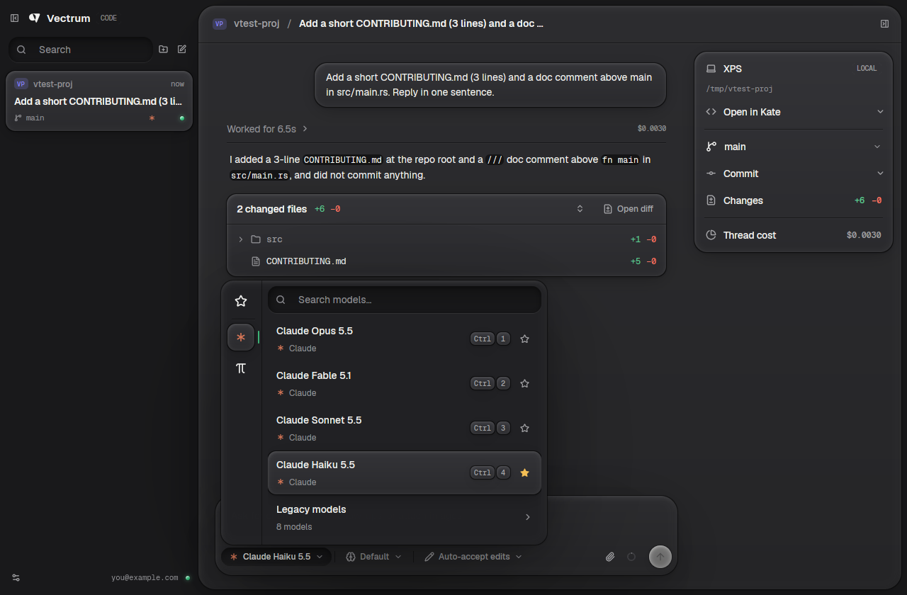 Vectrum Code in Graphite